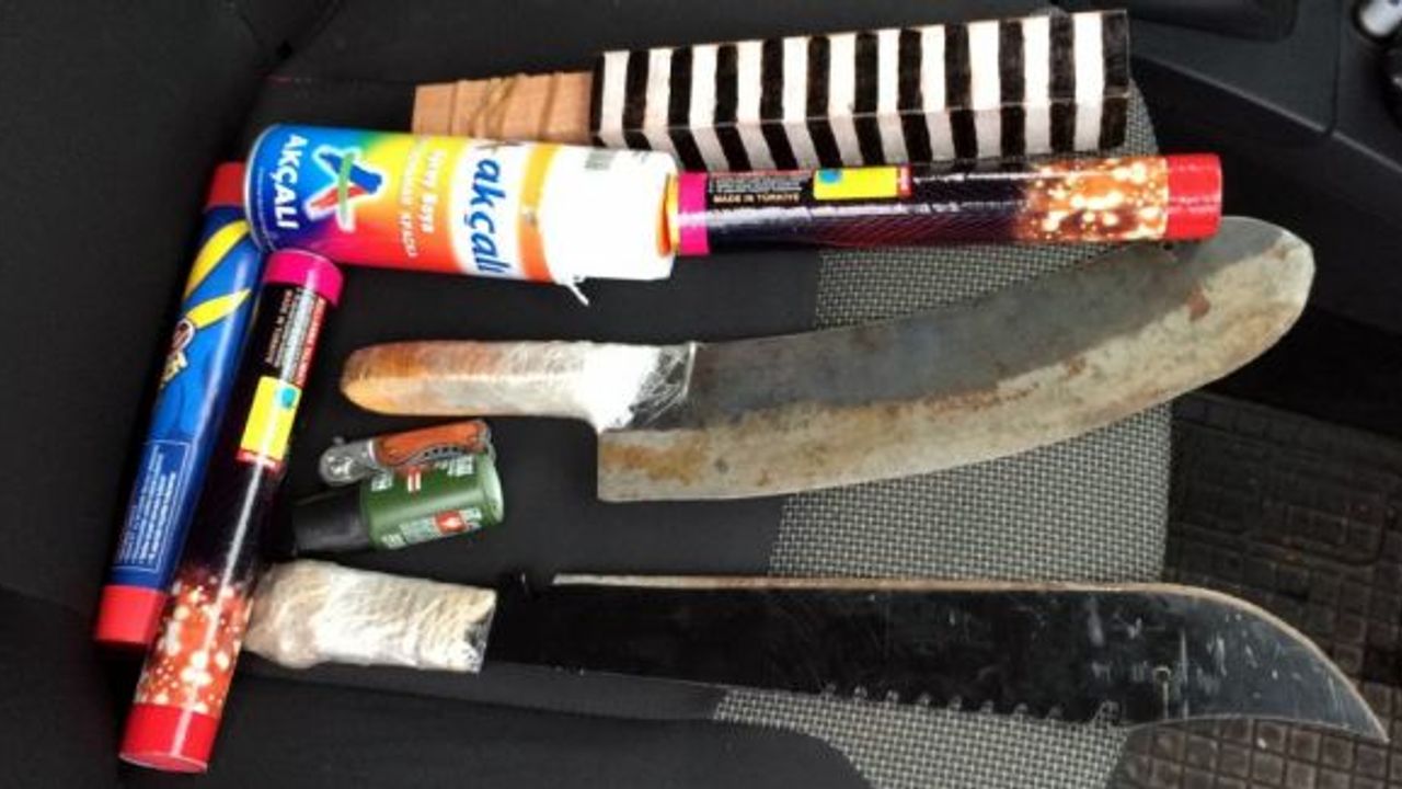 Maça satır, muşta ve bıçakla girmeye çalışmışlar