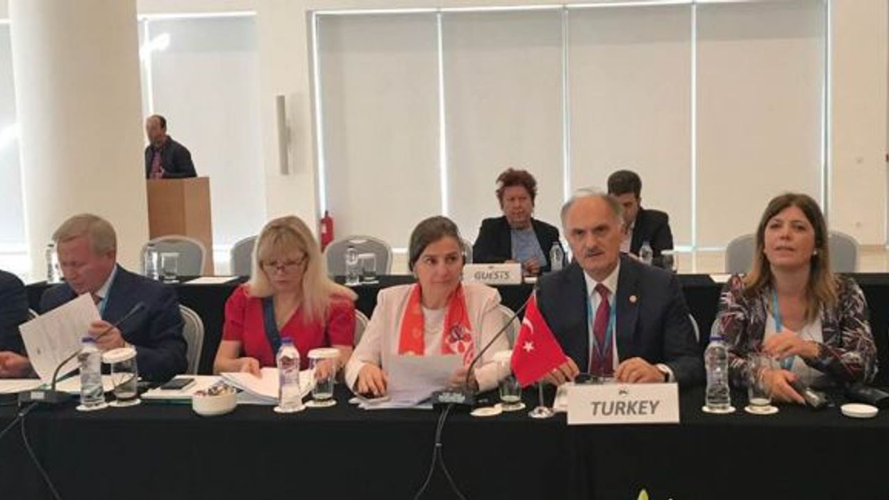 AK Parti Giresun Milletvekili Cemal Öztürk, Yunanistan’da Türkiye’deki sendikalaşmayı anlattı