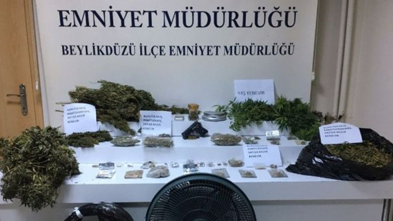 Apartman dairesini uyuşturucu serasına çeviren zanlı, polisi bile şaşkına çevirdi