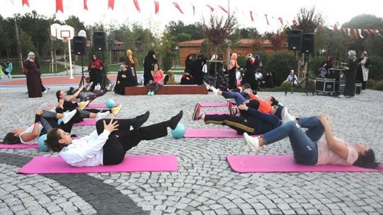 Gaziosmanpaşalı kadınlar spor yaparak zinde kalıyor