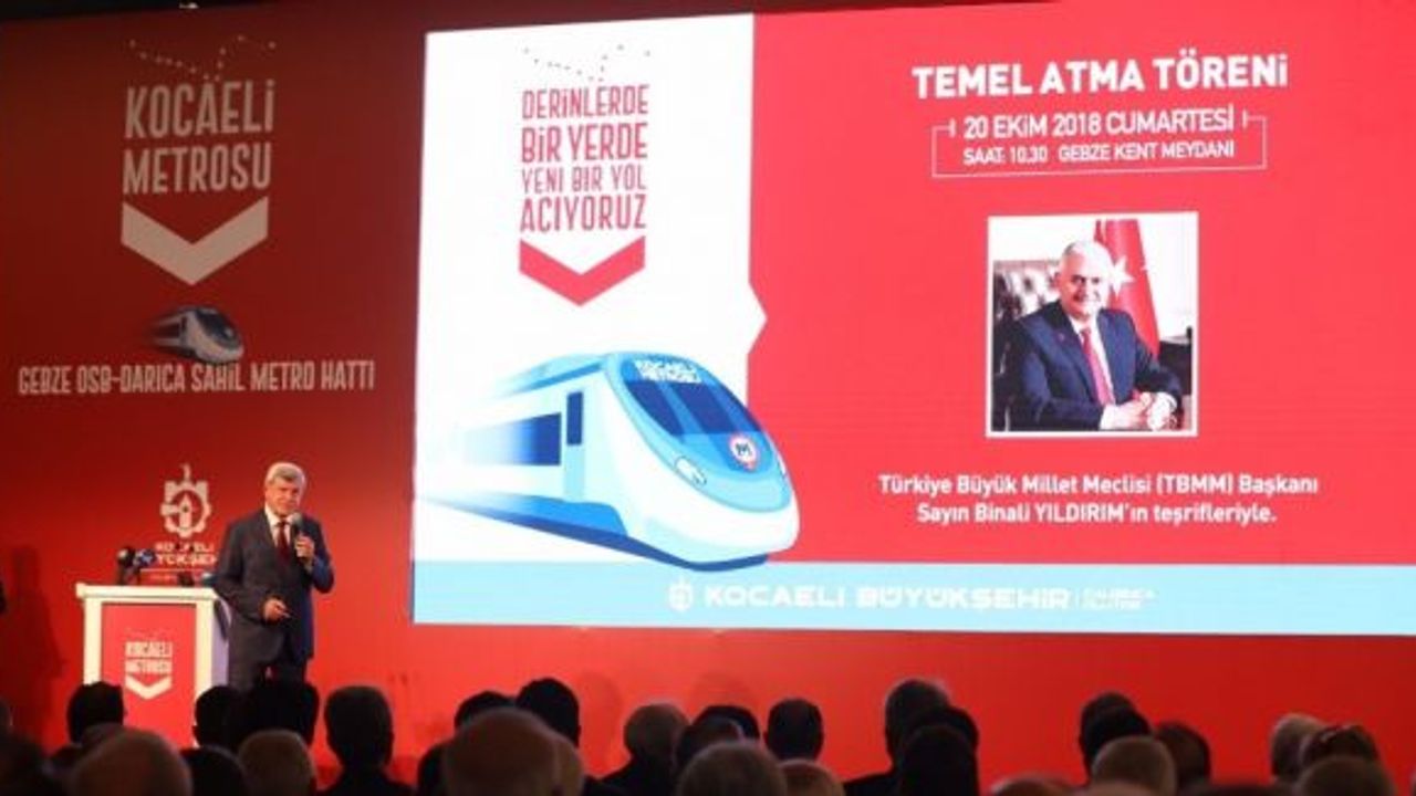 Gebze-Darıca metrosunun temeli 20 Ekim’de atılıyor