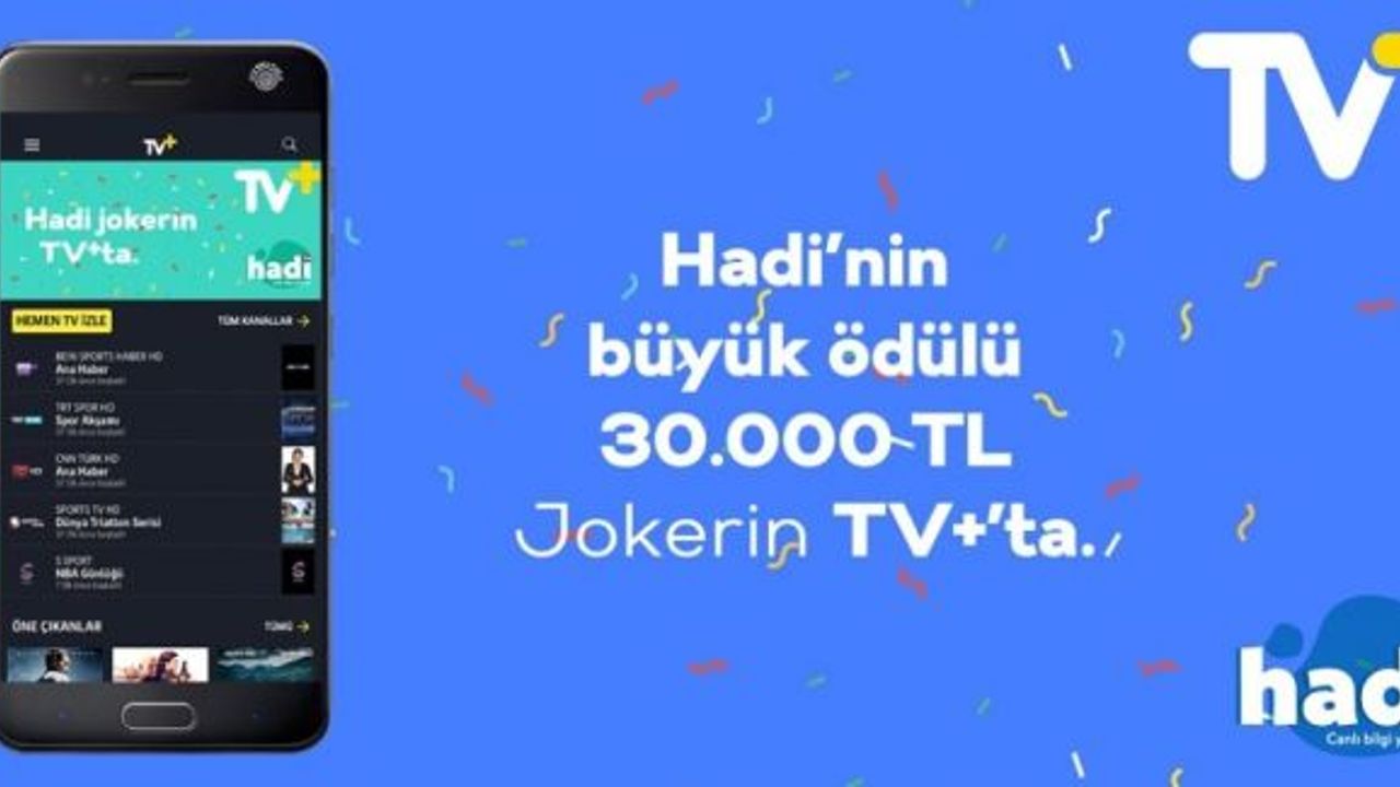 Hadi’de Cumartesi akşamı ödülü 30 Bin TL