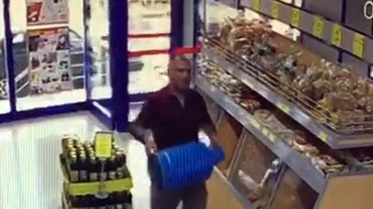 Mutfak tüpüyle marketi uçurmaya kalkıştı