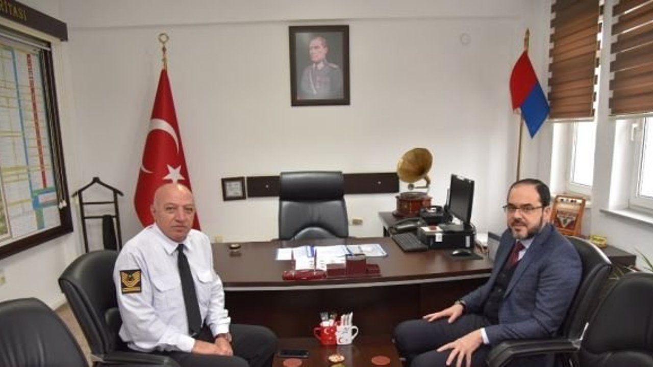 Başkan Ayaz’dan İlçe Jandarma Komutanı Göksu’ya hayırlı olsun ziyareti