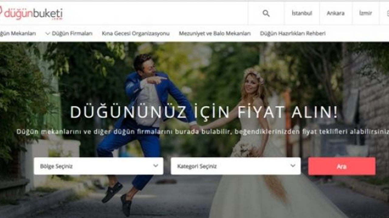 Düğünbuketi.com ile Düğün Salonu Aramak Çok Keyifli