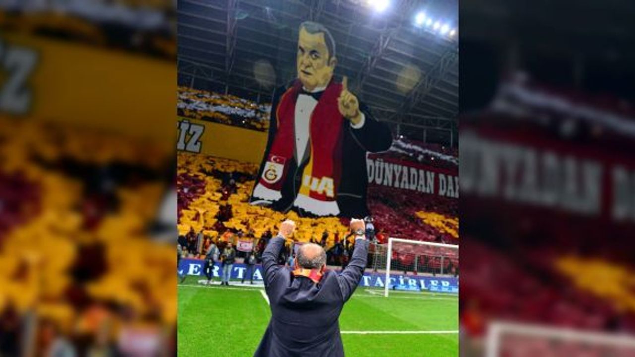 Galatasaray’dan 3 boyutlu Fatih Terim koreografisi
