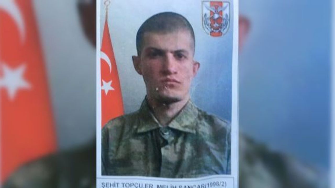 Hakkari’deki patlamada şehit olan Piyade Topçu Er Melih Sancar son yolculuğuna uğurlandı