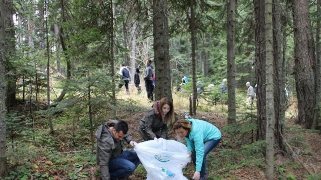 Ilgaz Dağı Milli Parkı’nda “Milli Parkını Temiz Tut” sloganı ile çevre temizliği yapıldı
