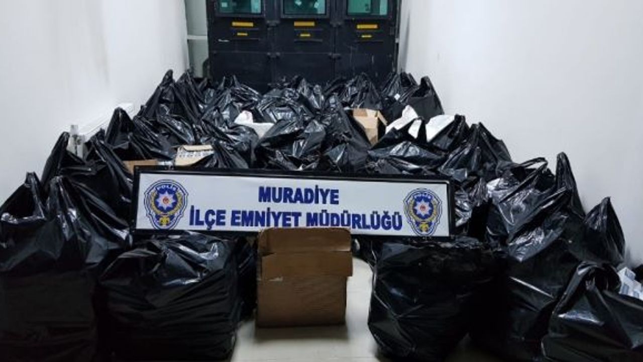Muradiye’de 26 bin 396 paket kaçak sigara ele geçirildi