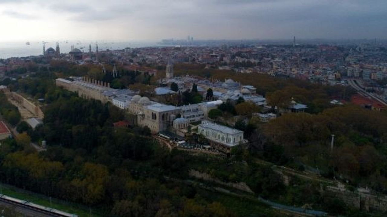 Tarihinin en büyük restorasyonunu geçiren Topkapı Sarayı havadan görüntülendi