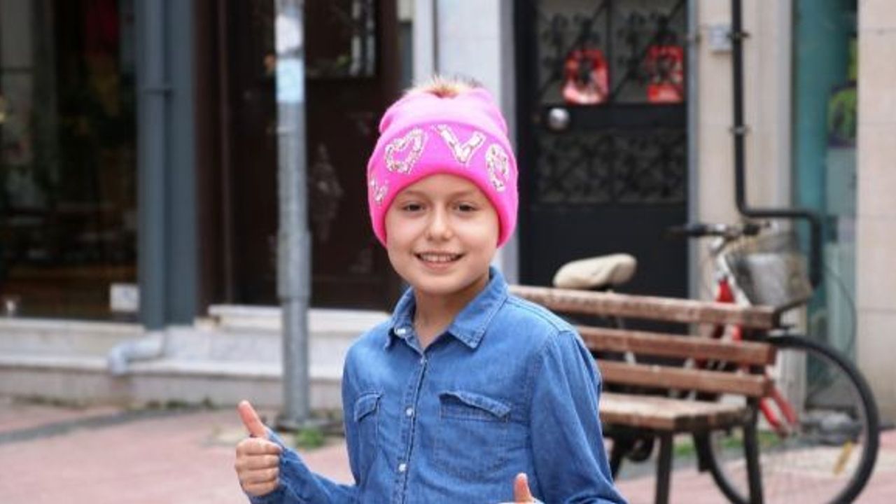 Lösemiyi yenen küçük kızın hedefi doktor olup, şifa dağıtmak