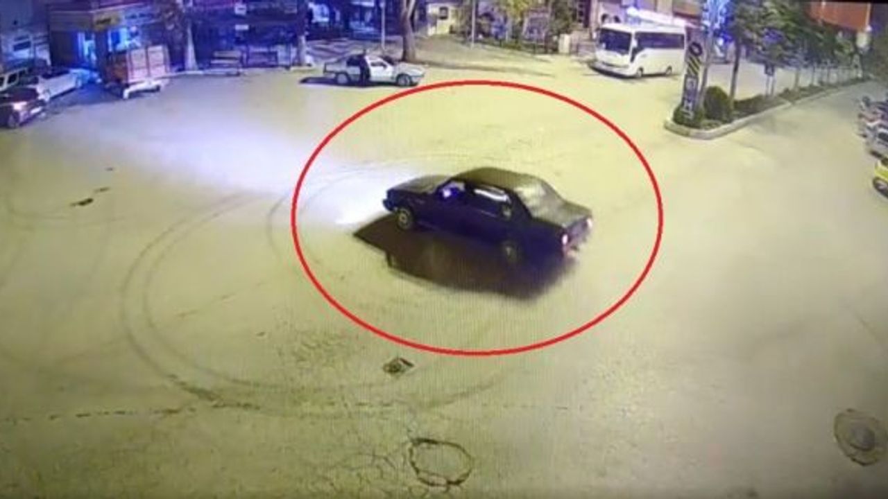 Şehir polis kamerasının önünde drift atınca 5 bin lira ceza yedi