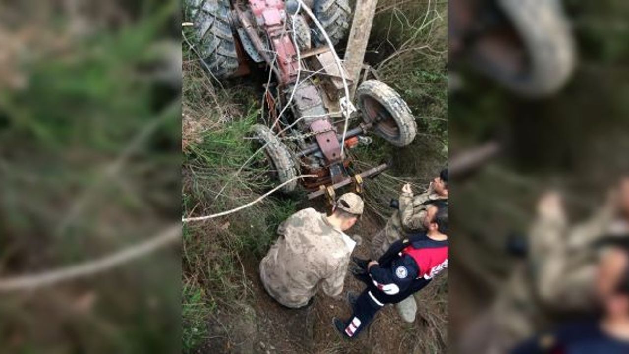 Devrilen traktörün altına kalan sürücü hayatını kaybetti