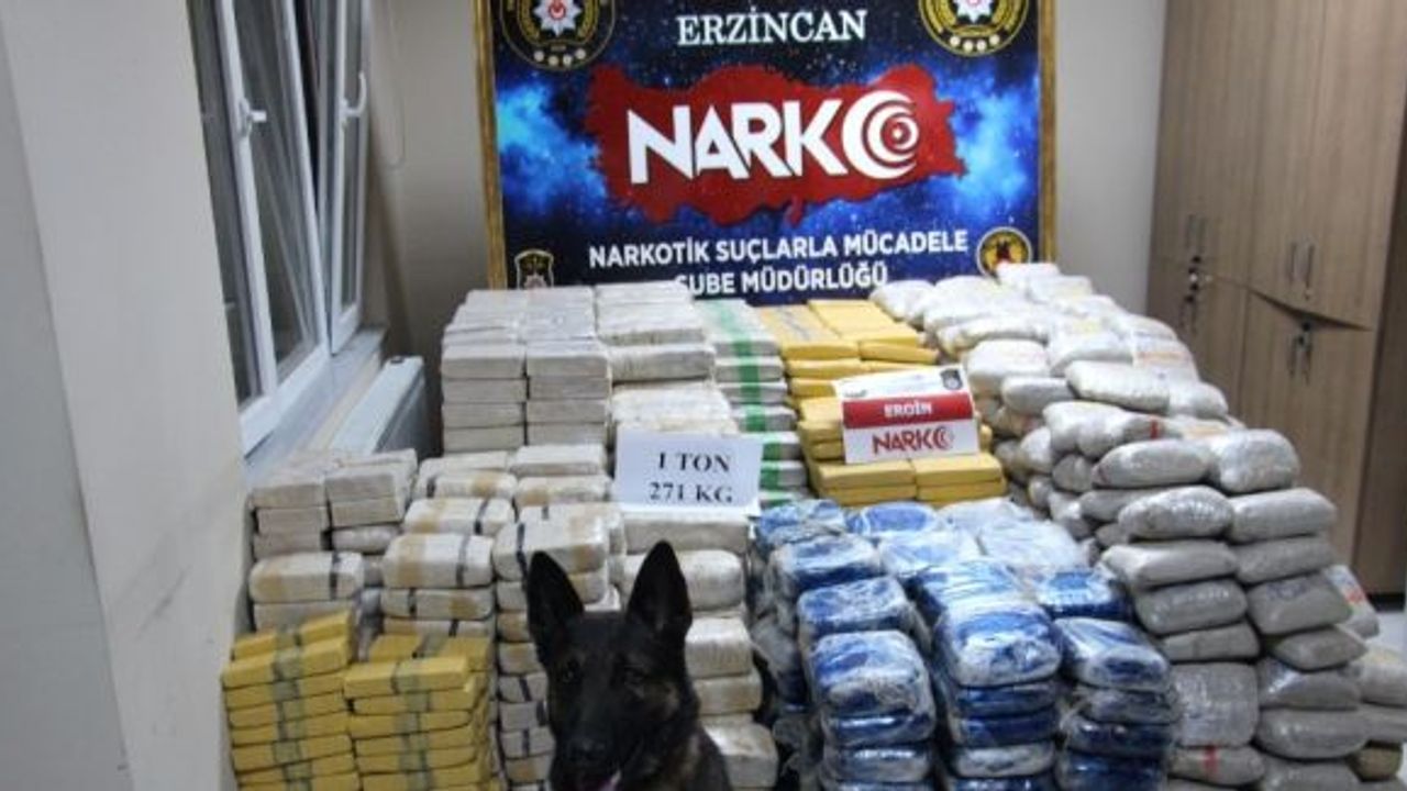 Erzincan Emniyet Müdüründen, ele geçirilen 1 ton 271 kilogram eroin maddesine ilişkin açıklama
