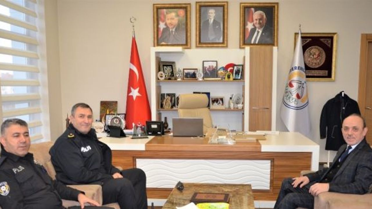 İlçe Emniyet Müdürü Alan’dan Başkan Öztürk’e iade-i ziyaret