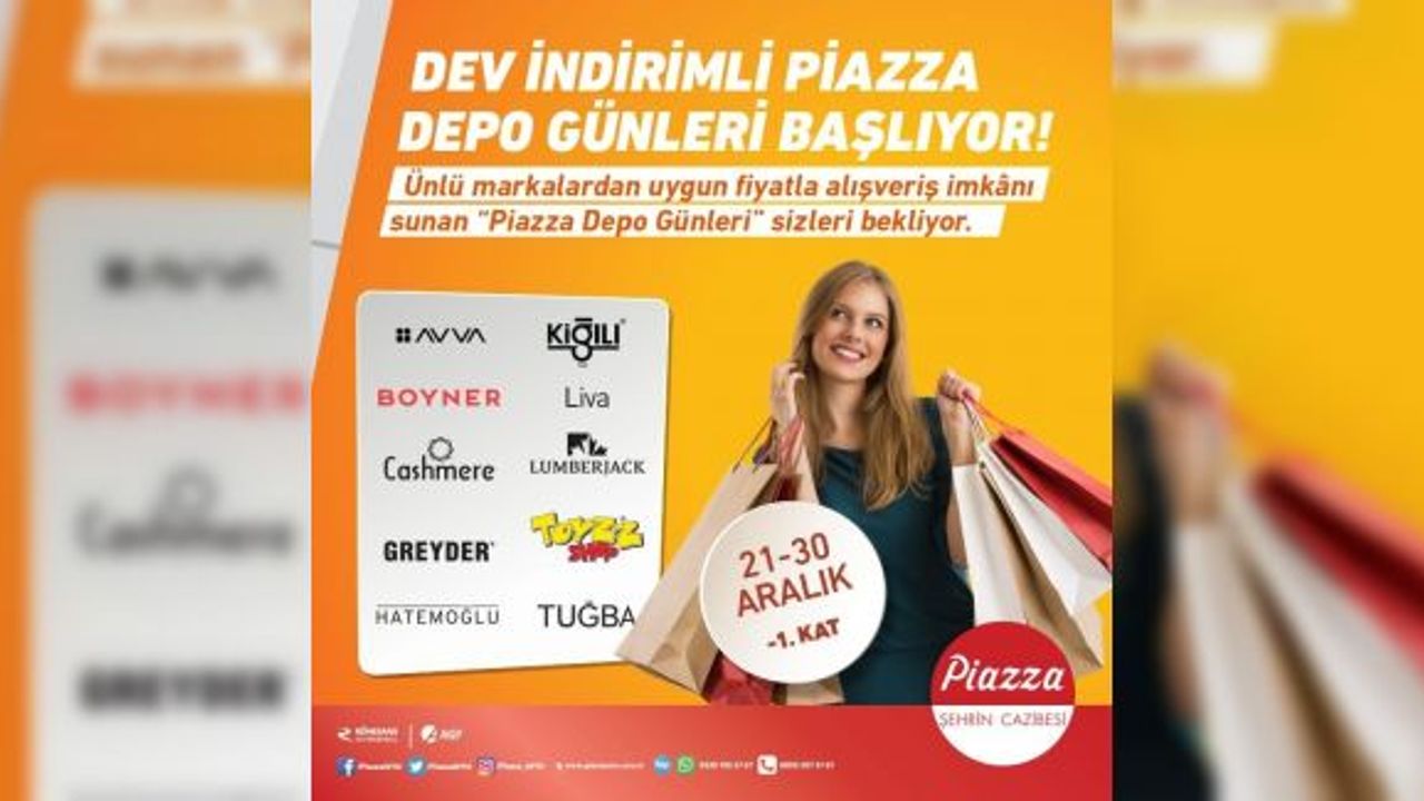Şanlıurfa Piazza’da depo günleri yepyeni markalarla 2’nci kez başlıyor