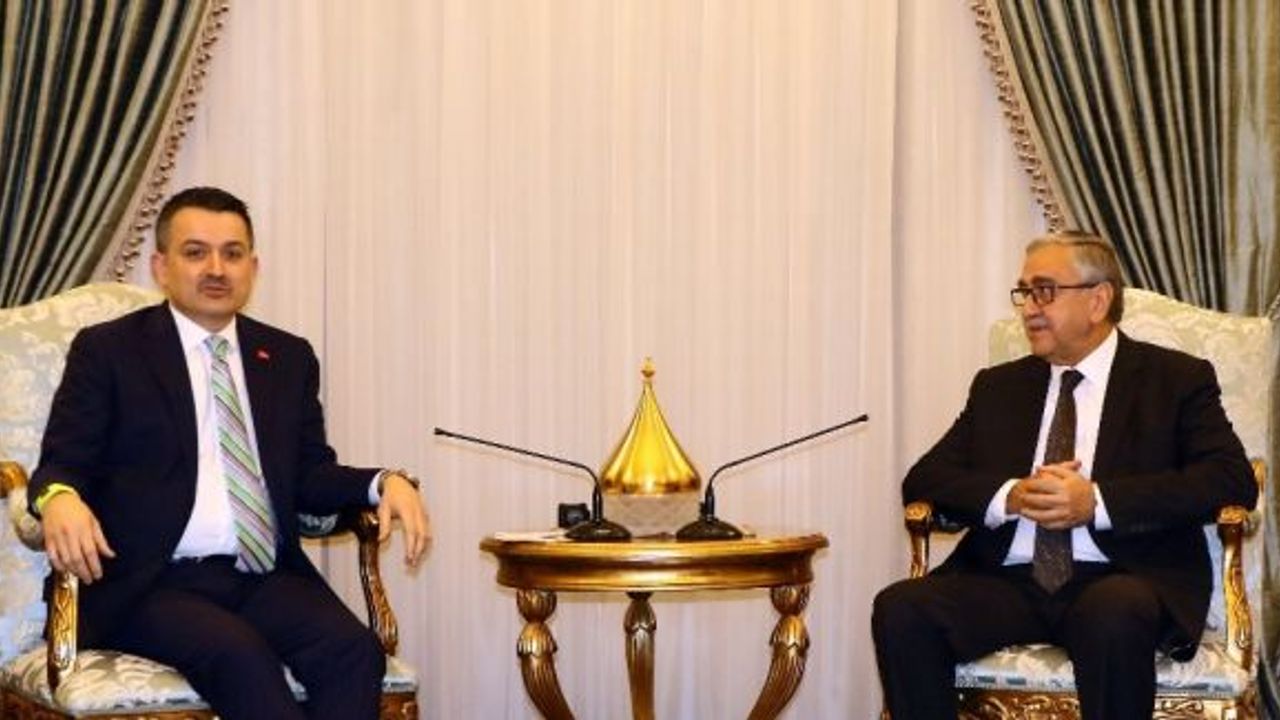 Tarım ve Orman Bakanı Pakdemirli KKTC Cumhurbaşkanı Akıncı ile görüştü