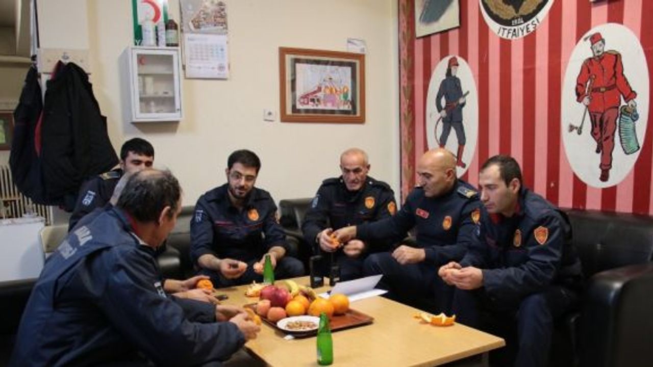 Ankara itfaiyesi yeni yıla görev başında girdi