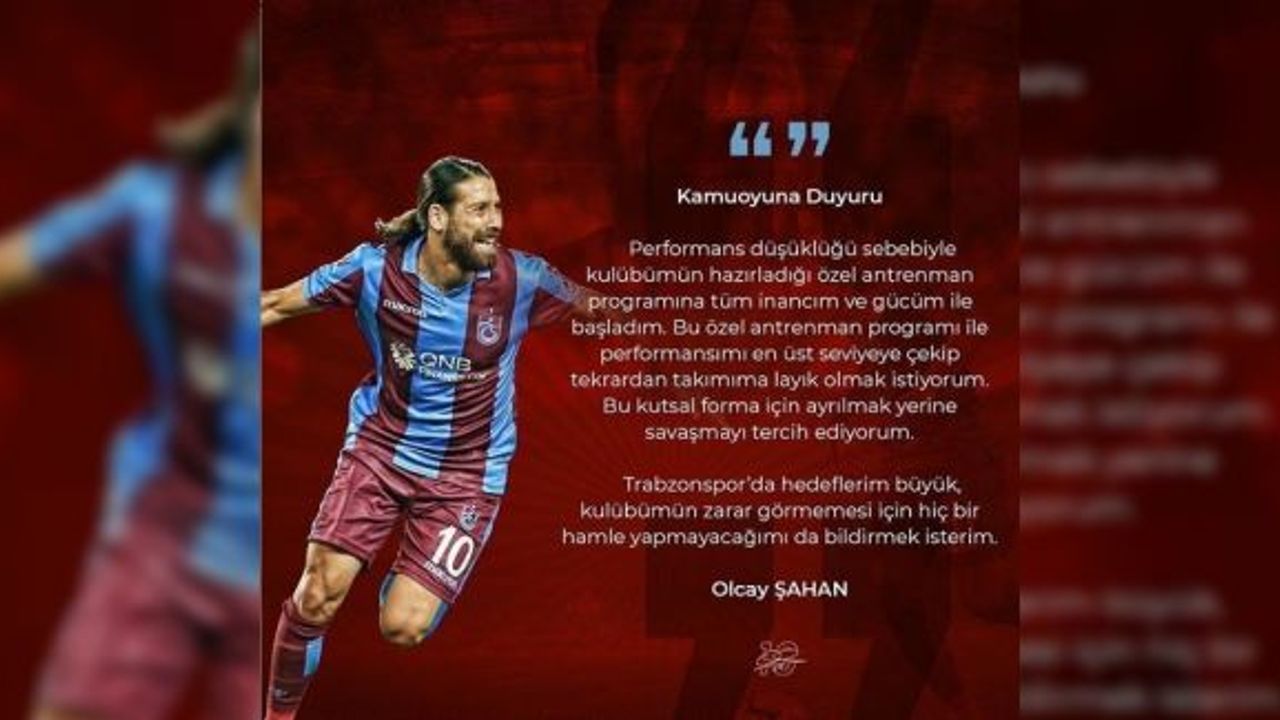 Olcay Şahan: "Bu kutsal forma için ayrılmak yerine savaşmayı tercih ediyorum"