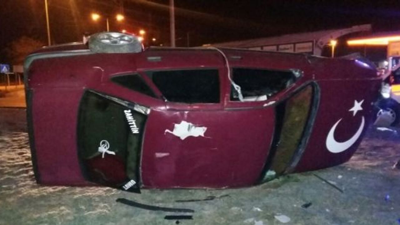 Kahramanmaraş’ta otomobil takla attı: 1 ölü, 1 yaralı