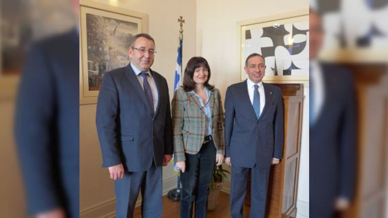 KUTO Başkanı Serdar Akdoğan, Yunanistan başkonsolosunu ziyaret etti