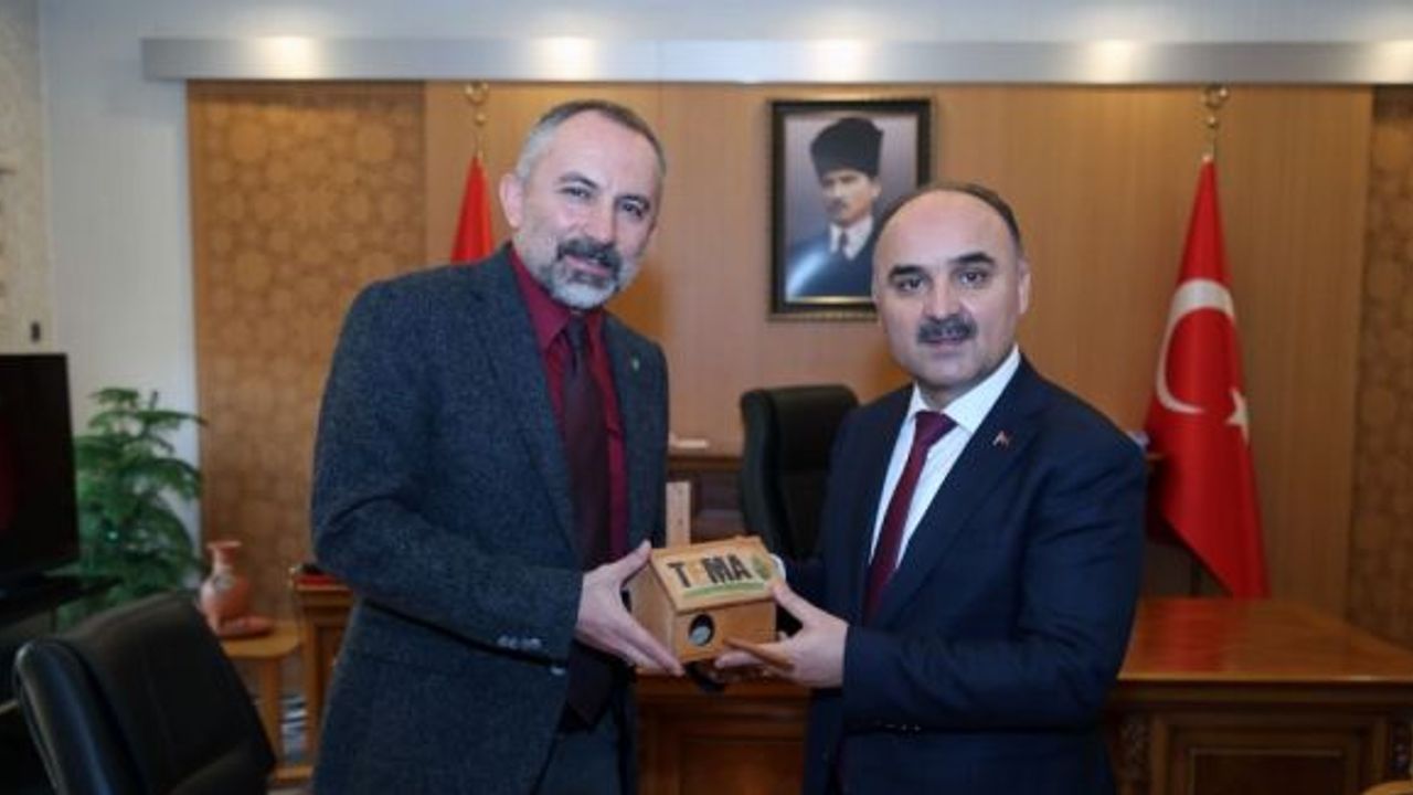 TEMA Vakfı Kayseri Temsilciliği Yönetimi, Kayseri Valisi Şehmus Günaydın’ı makamında ziyaret etti