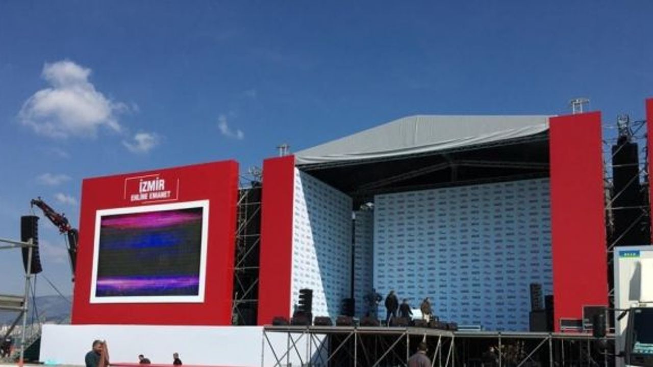 Cumhurbaşkanı Erdoğan ve Bahçeli’nin katılacağı dev İzmir mitingi için hazırlıklar tamam