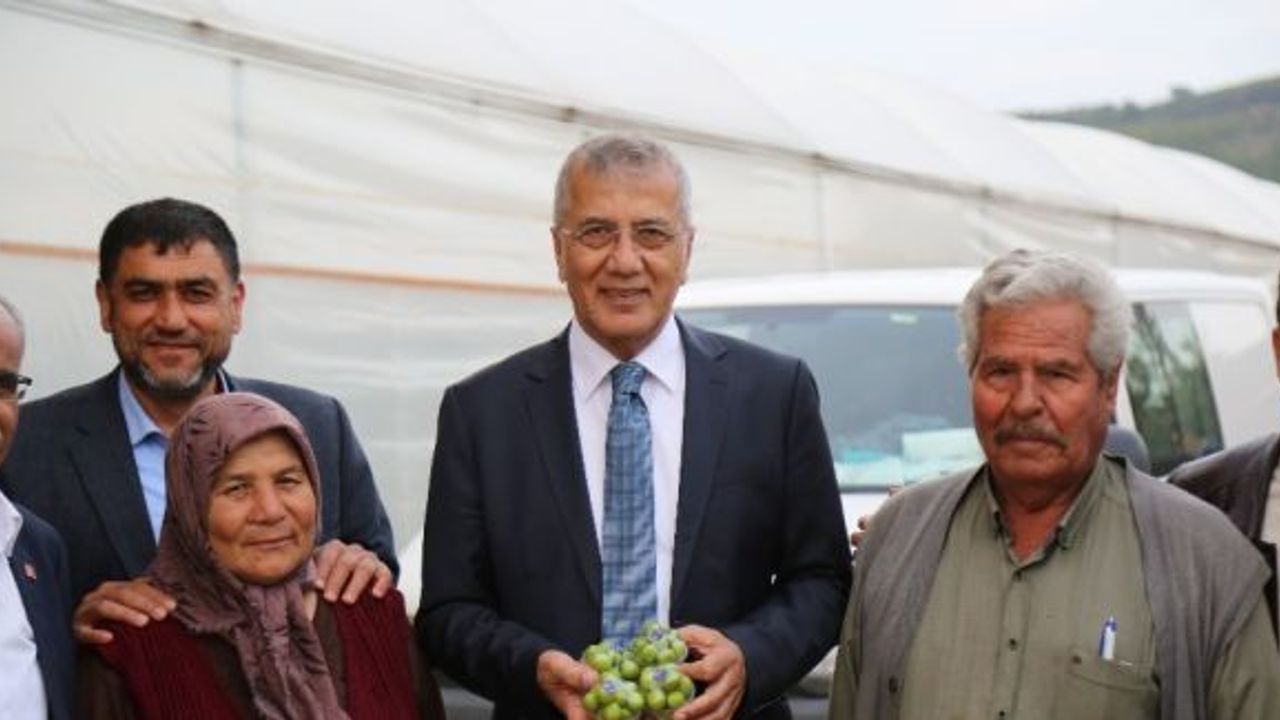 Erik hasadı yapan çiftçiye Başkan Tarhan’dan destek ziyareti