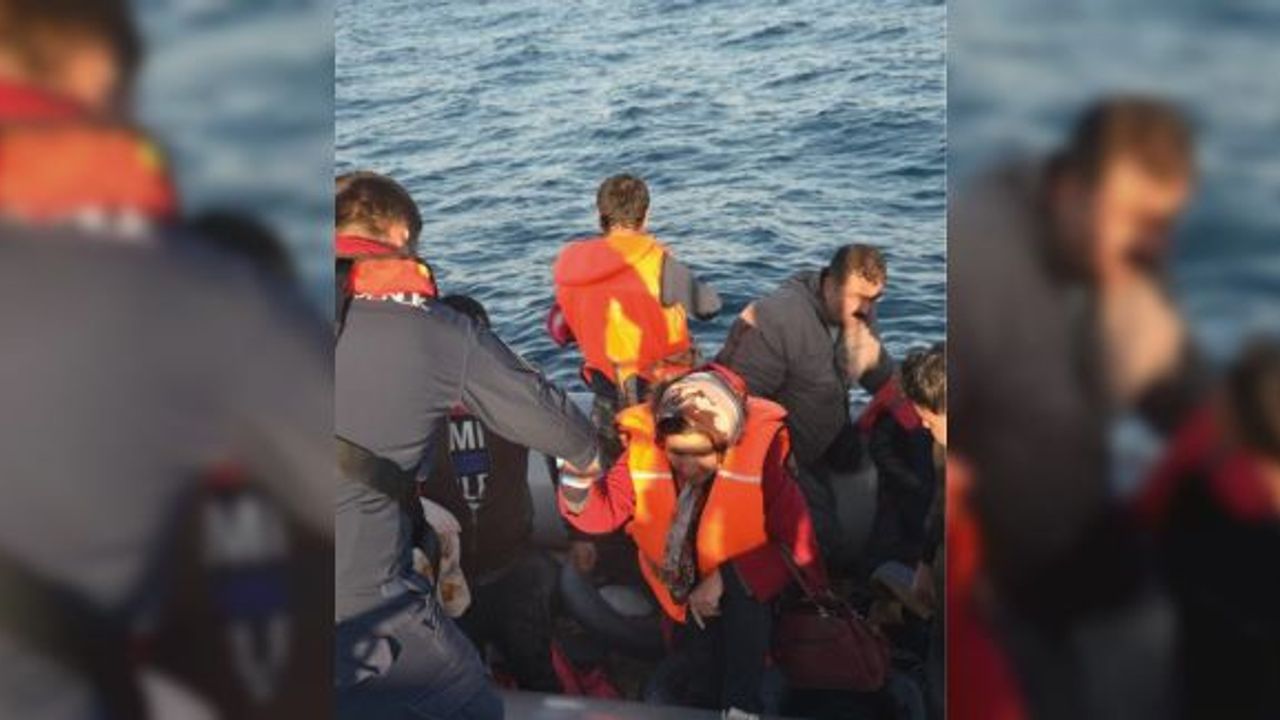 Kuşadası Körfezi’nde 14’ü çocuk 26 kaçak göçmen yakalandı