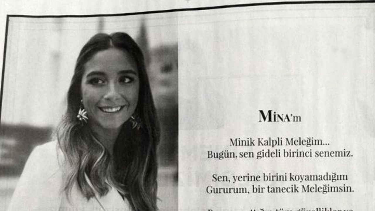 Mina Başaran’ın nişanlısı Murat Gezer’den duygusal ilan