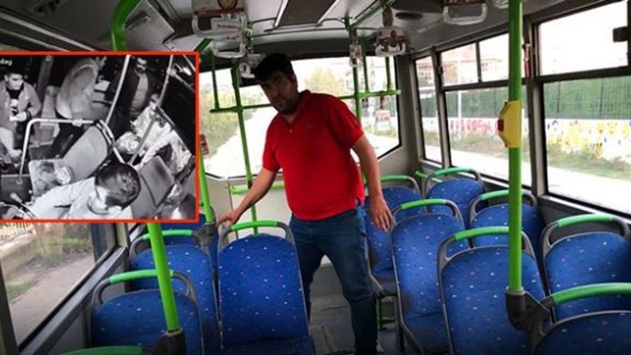 Seyahat ettikleri özel halk otobüsünün koltuklarını çaldılar!