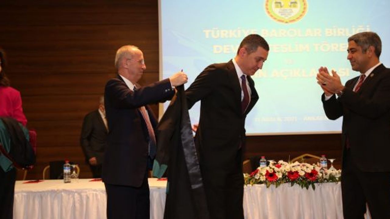 TBB'de devir-teslim töreni: Metin Feyzioğlu törene katılmadı