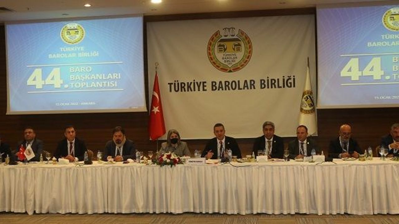 44. Baro Başkanları Toplantısı gerçekleştirildi