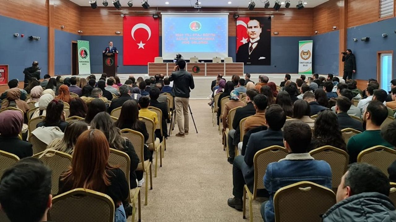 TBB Başkanı Sağkan, Kahramanmaraş Barosu Staj Eğitim Programının açılışına katıldı
