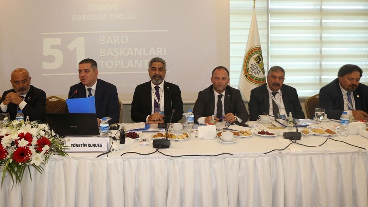 Baro Başkanları, Adalet Bakanı ile yapılan toplantının ardından TBB'de buluştu