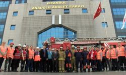 Anadolu Adalet Sarayı'nda yangın tatbikatı
