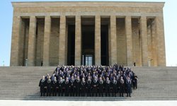 Anayasa Mahkemesi Heyeti Anıtkabir’i Ziyaret Etti