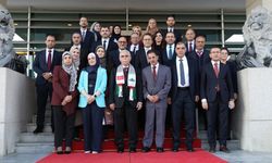 AYM Başkanı Özkaya, Filistin Yargı Heyetini kabul etti