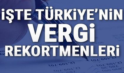 İşte Türkiye'nin gelir vergisi rekortmenleri