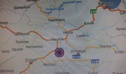 Amasya’da 3.2 büyüklüğünde deprem
