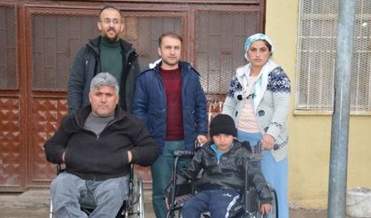 Engelli derneğinden tekerlekli sandalye yardımı