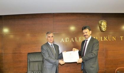 Gaziantep adliyesi personeline teşekkür ve tebrik belgesi