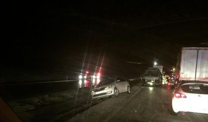 Kayseri’de zincirleme trafik kazası: 13 yaralı