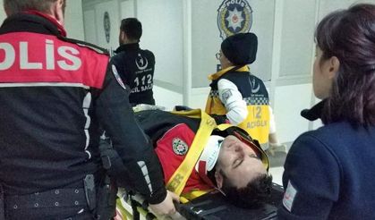 Samsun’da Yunus polisleri kaza yaptı: 2 polis yaralı