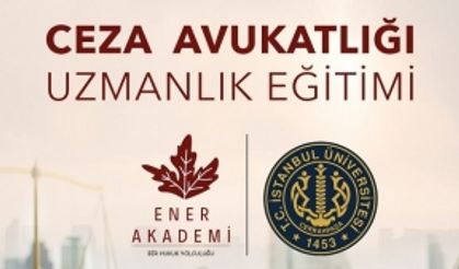 Ener Akademi, eğitim hayatına Ceza Avukatlığı Uzmanlık Eğitimi ile başlıyor