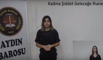 Avukatlar 'Kadına Şiddete Dur De' sloganıyla kamera karşısına geçti