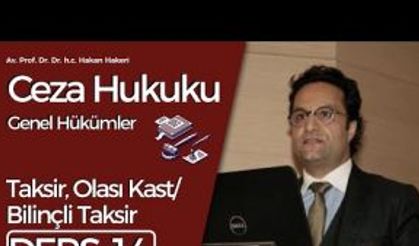 Ceza Hukuku Genel Hükümler-14: Taksir, Olası Kast/Bilinçli Taksir