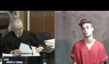Justin Bieber'in Mahkeme Görüntüleri