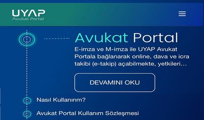 UYAP avukat portal arayüzü yenilendi