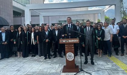 TBB Başkanı Sağkan'dan Denizli Barosu önünden açıklama